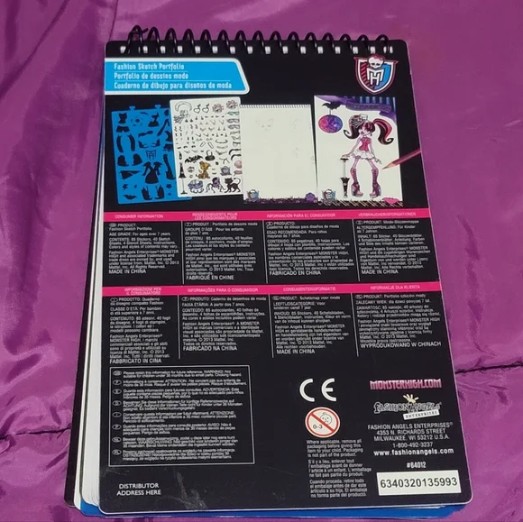 NWOT monster high sketch book - Picture 5 of 5